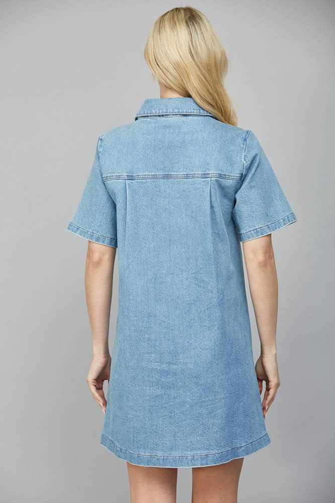 Marianne A-Line Denim Dress