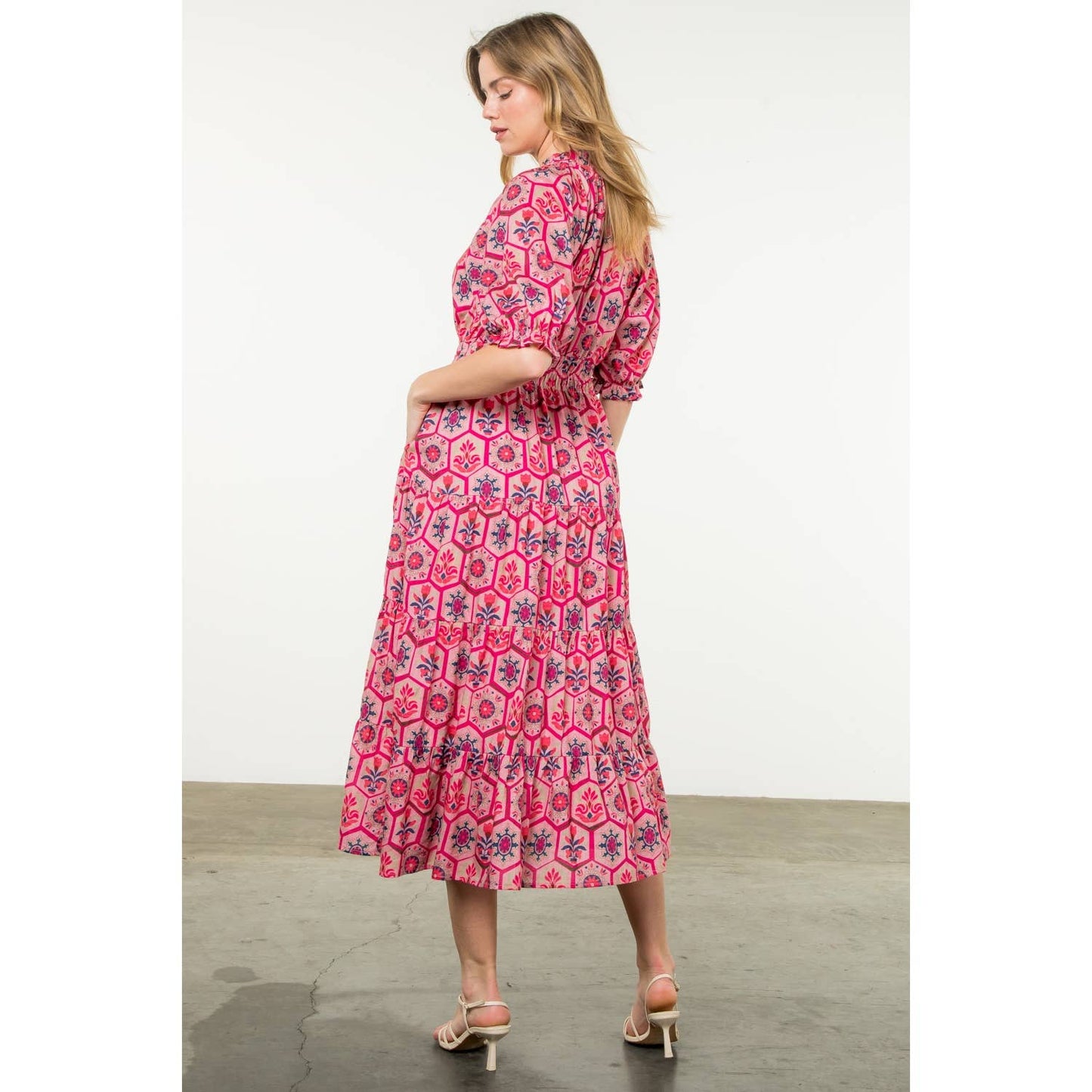 Emily Tiered Midi Dress