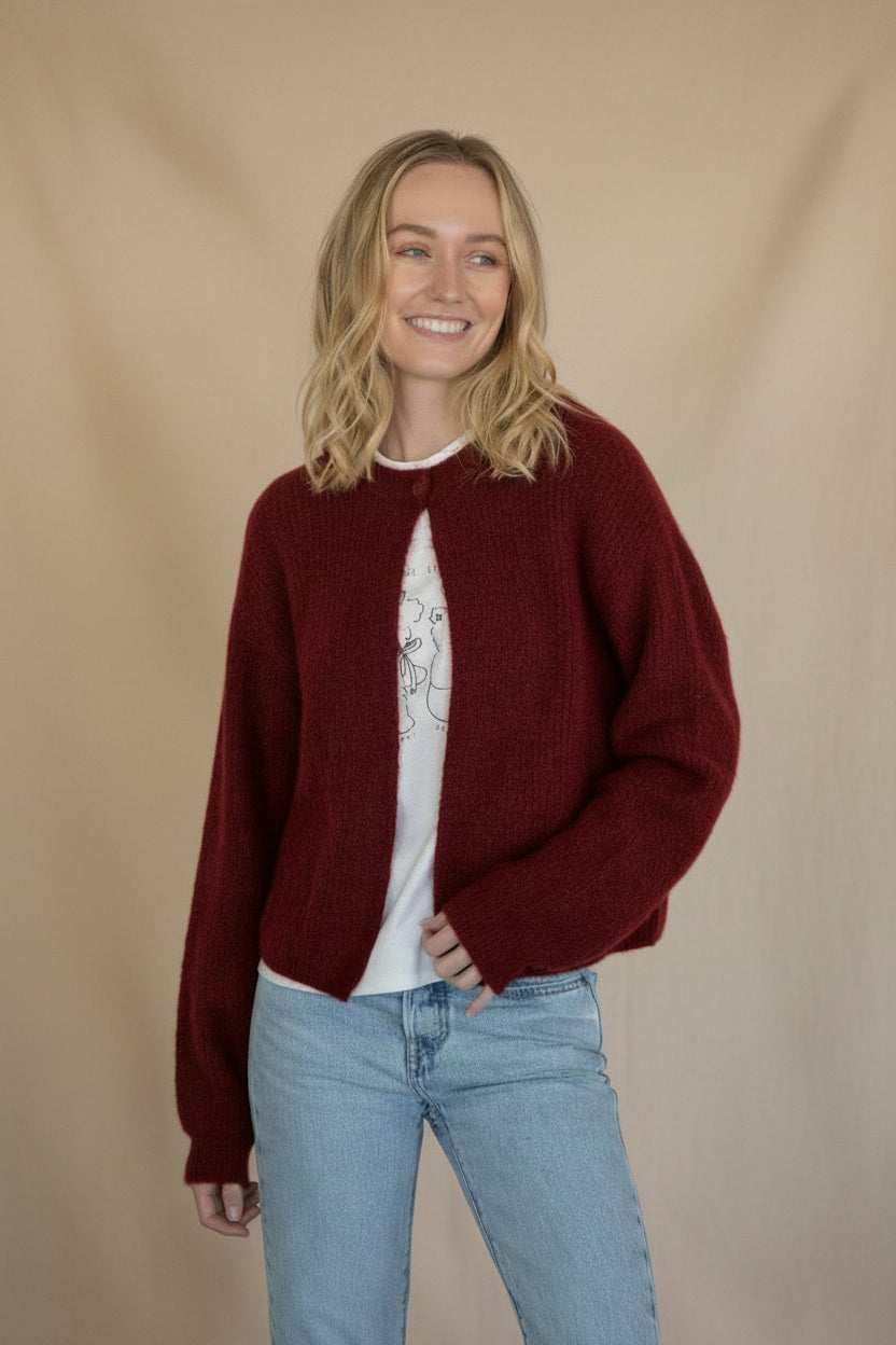Poppy One Button Cardigan