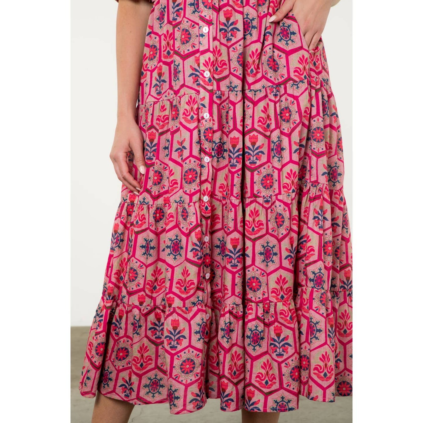 Emily Tiered Midi Dress