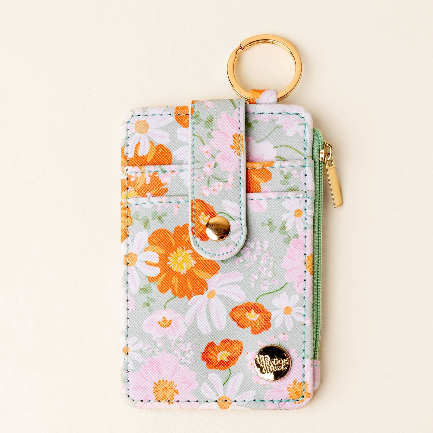 Keychain Wallet-Bouquet Beauty Sage