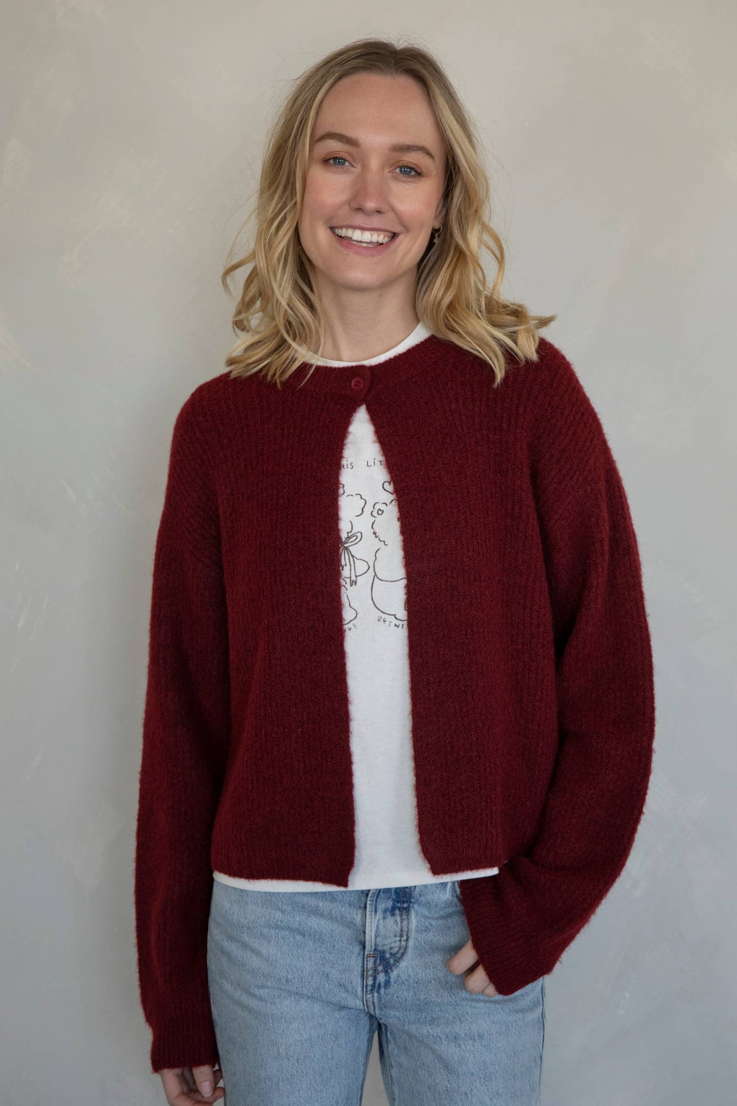 Poppy One Button Cardigan