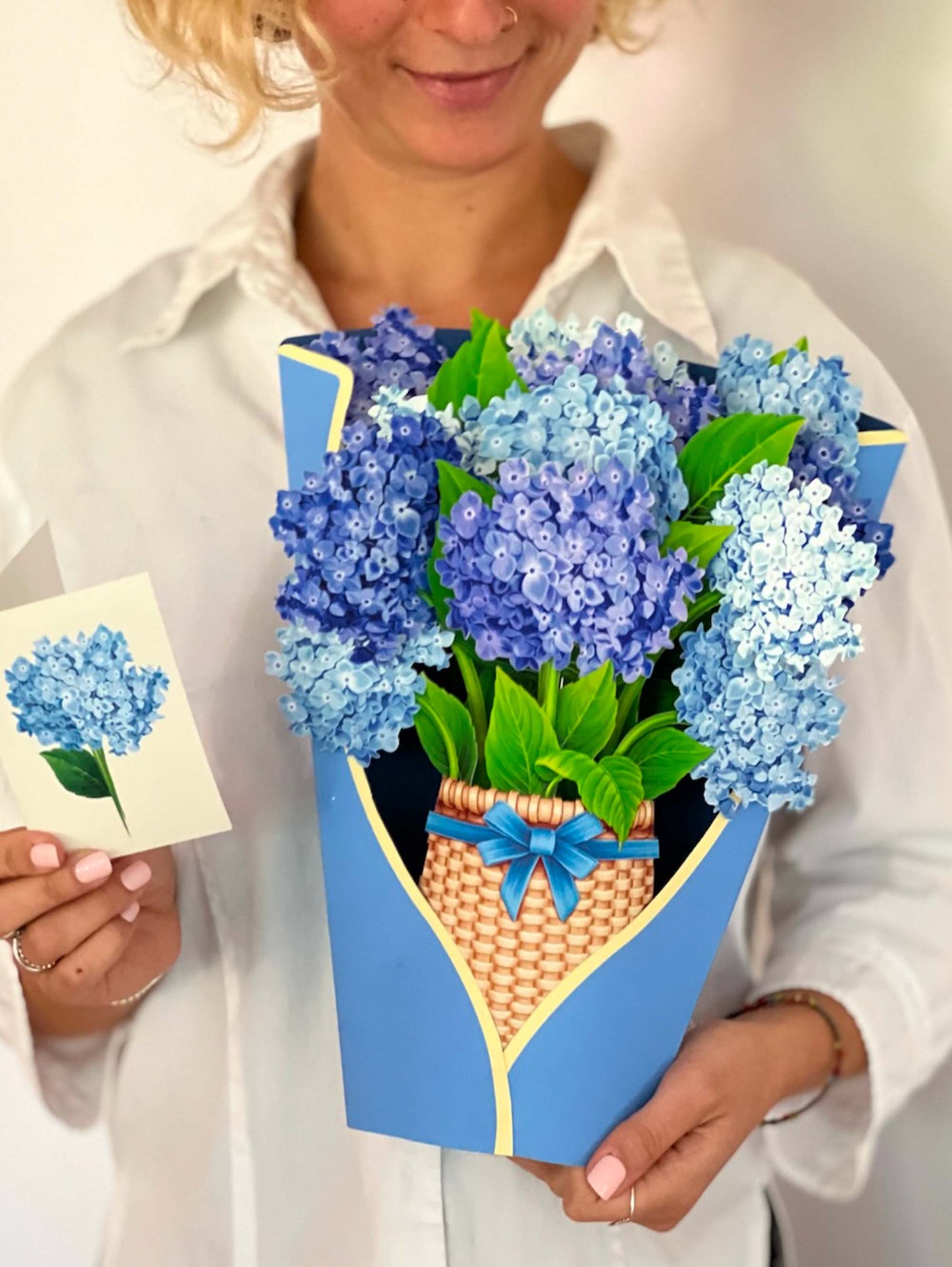 Nantucket Hydrangeas Fresh Cut Paper Greeting Cards