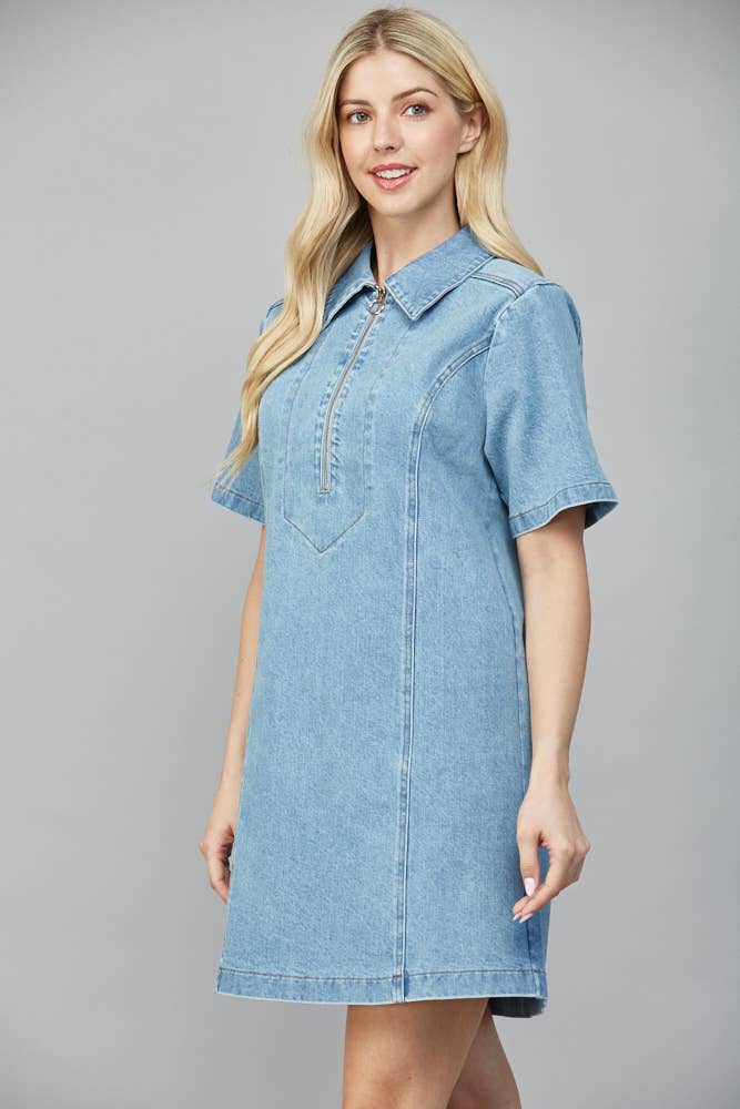 Marianne A-Line Denim Dress