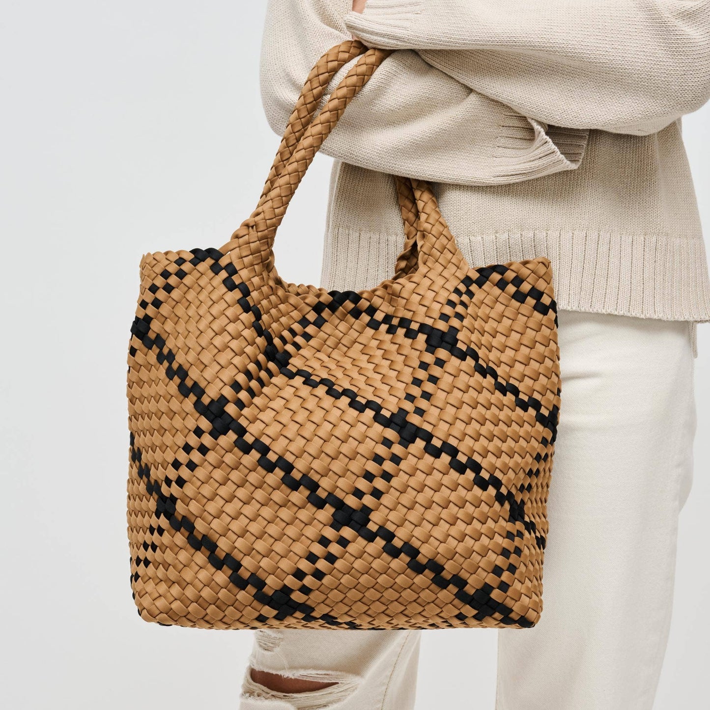 Sky's The Limit - Medium Woven Neoprene Tote