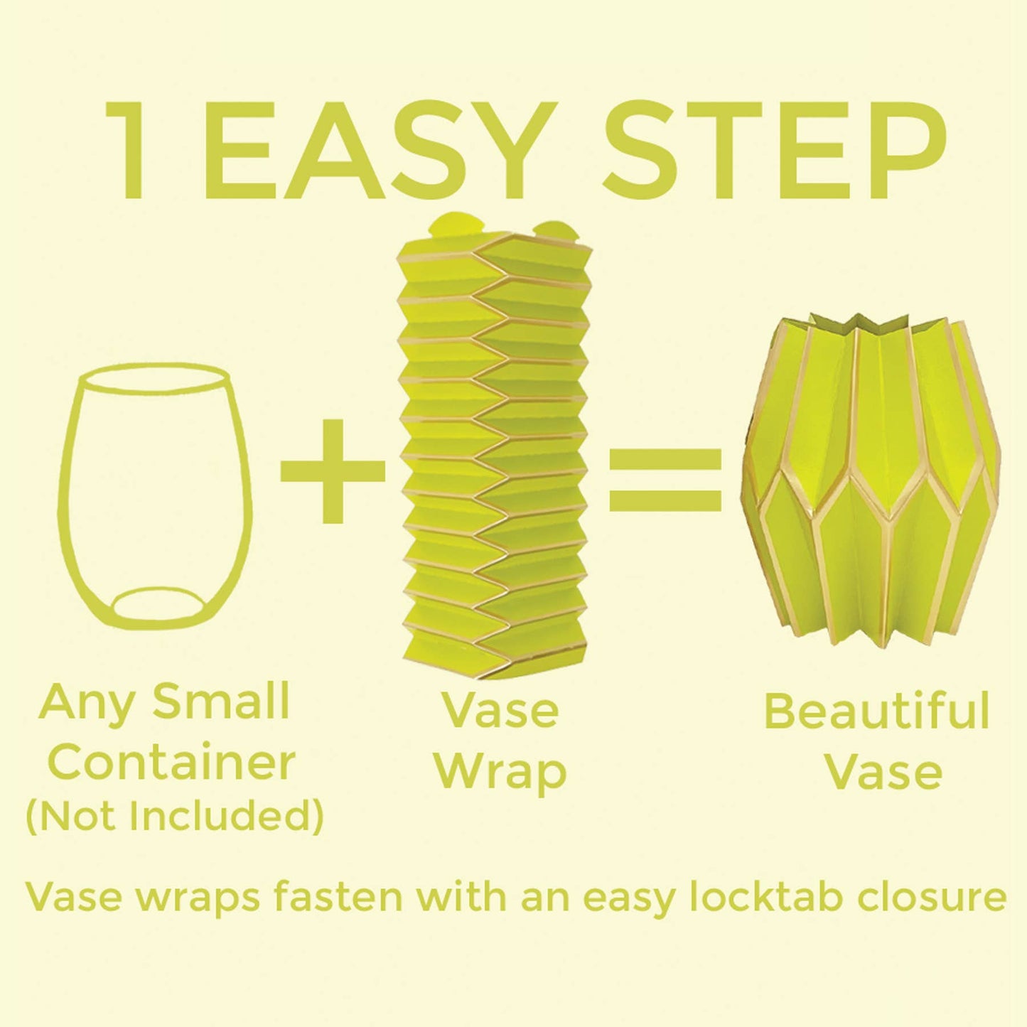 Chartreuse Paper Vase Wrap