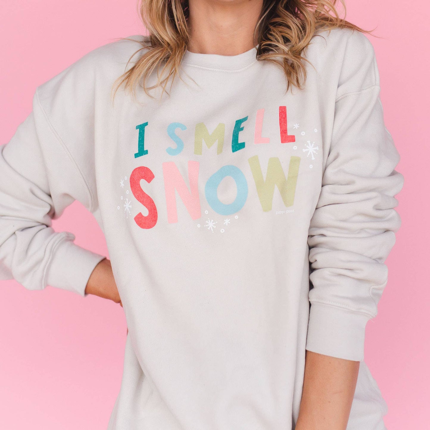 I Smell Snow Sweatshirt - Heather Dust