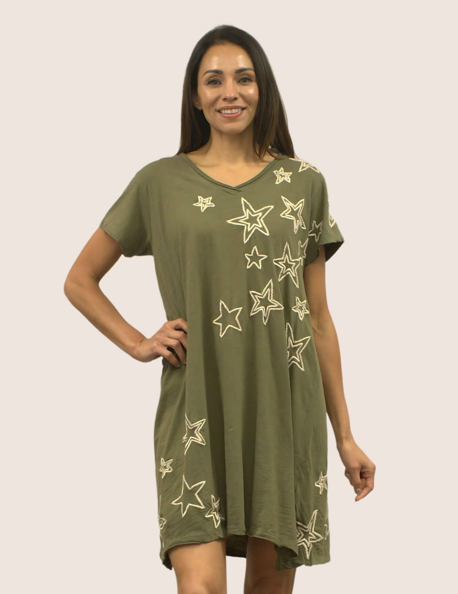 Linnea Embroidered Star Dress Linnea Embroidered Star Dress