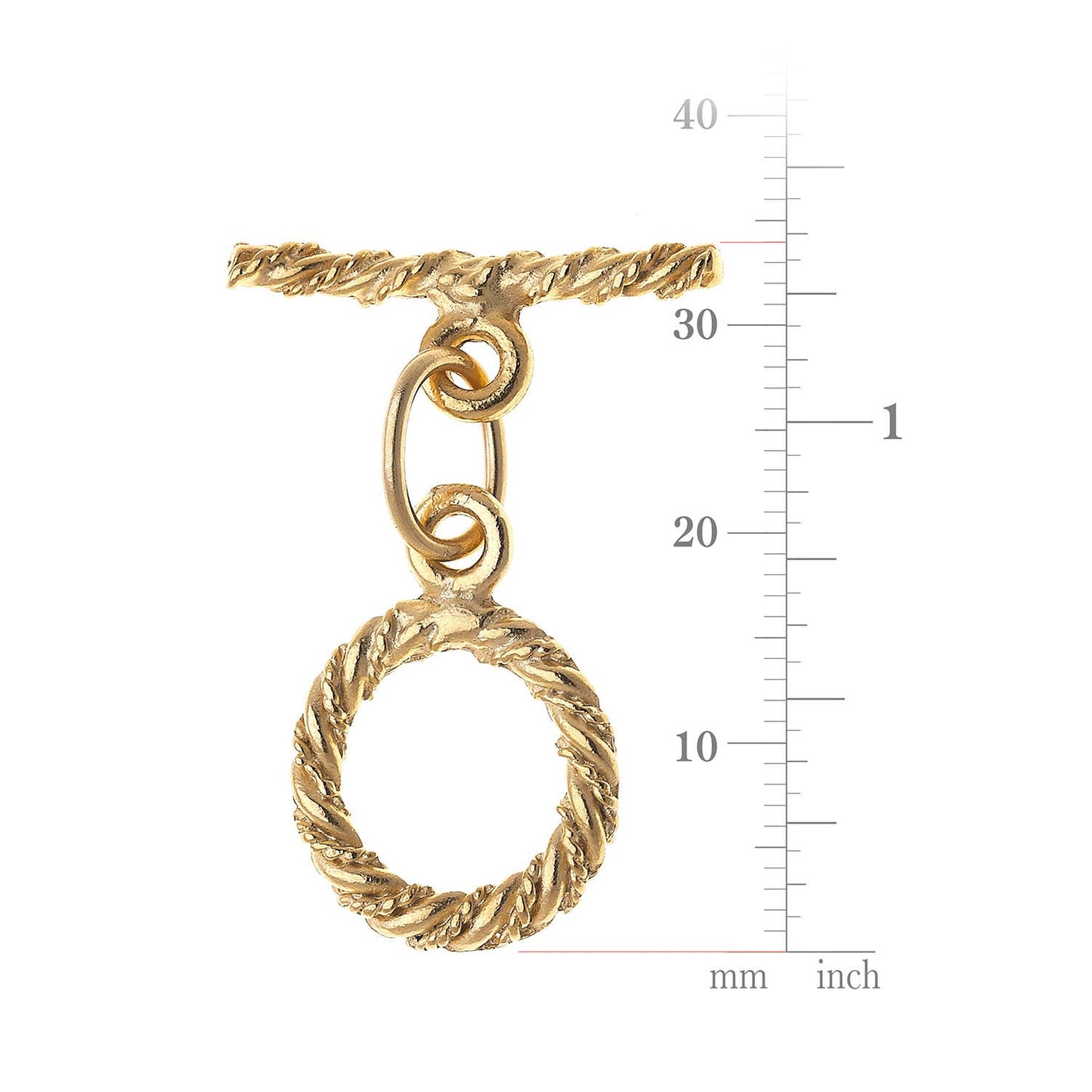 Gold Textured Toggle Extender