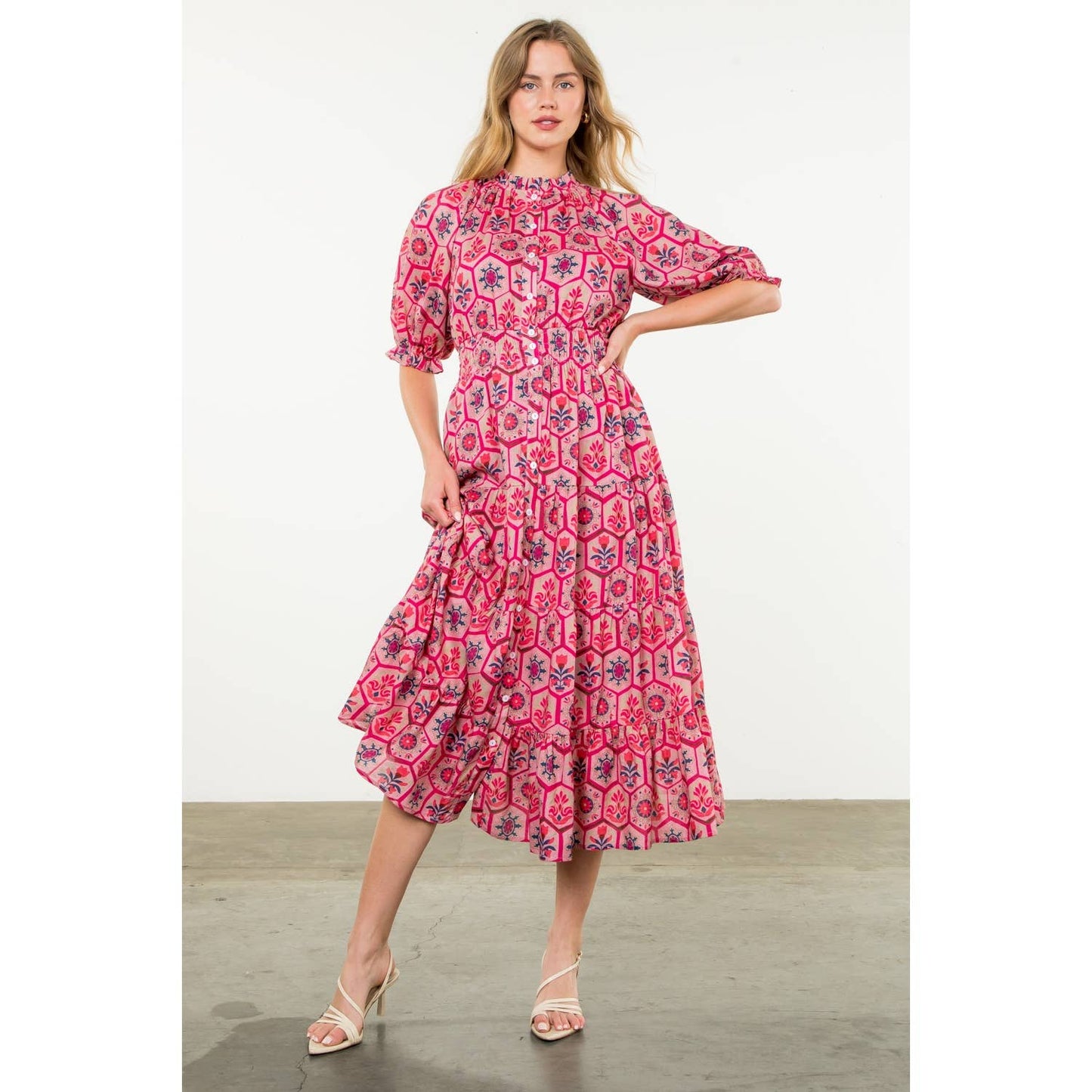 Emily Tiered Midi Dress