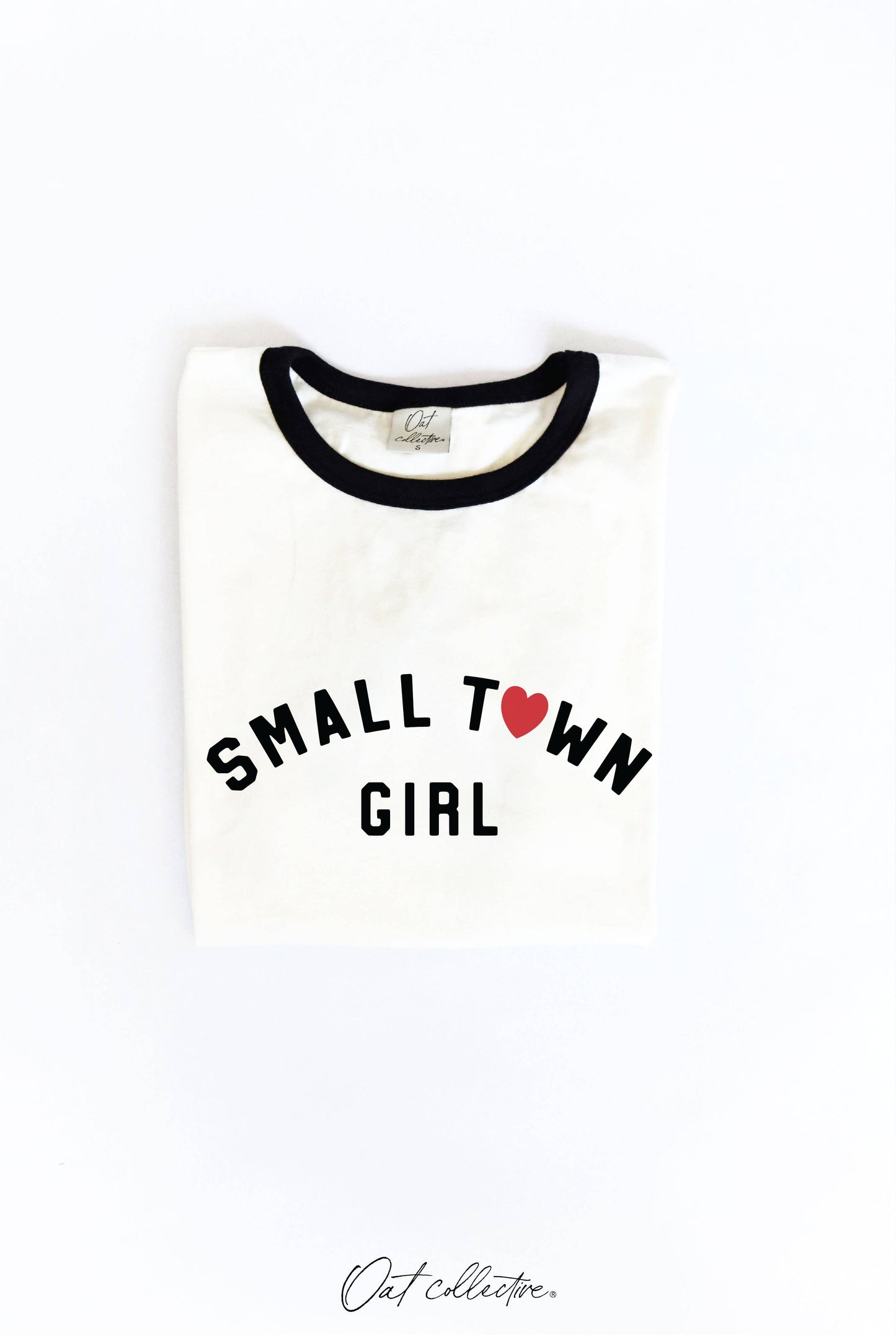 SMALL TOWN GIRL Ringer Graphic Top