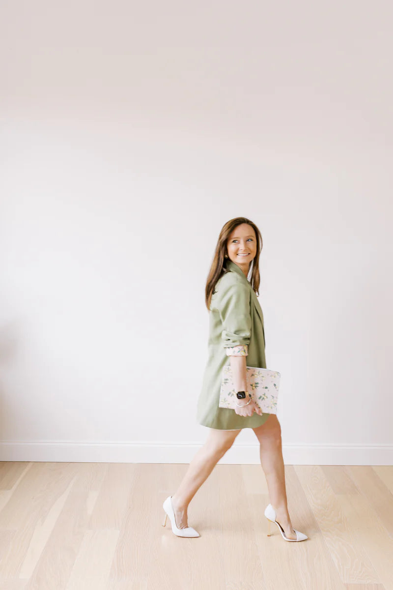 Birds and Bees Linen Blazer