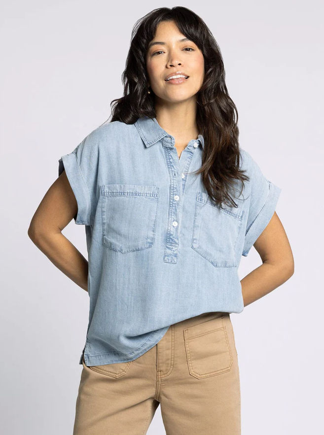 Evie Button Down Top