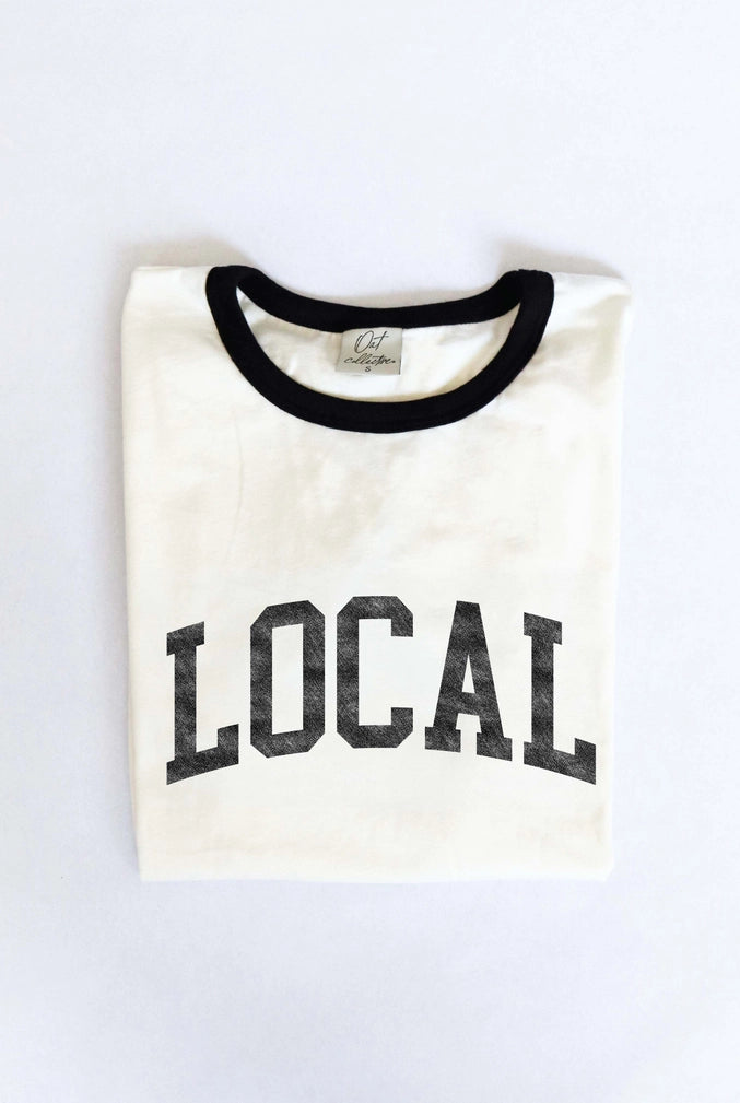 LOCAL Ringer Graphic T-Shirt with Red Trim