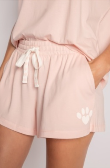 Rescued Love You Can't Buy Love Pajama Shortee Set