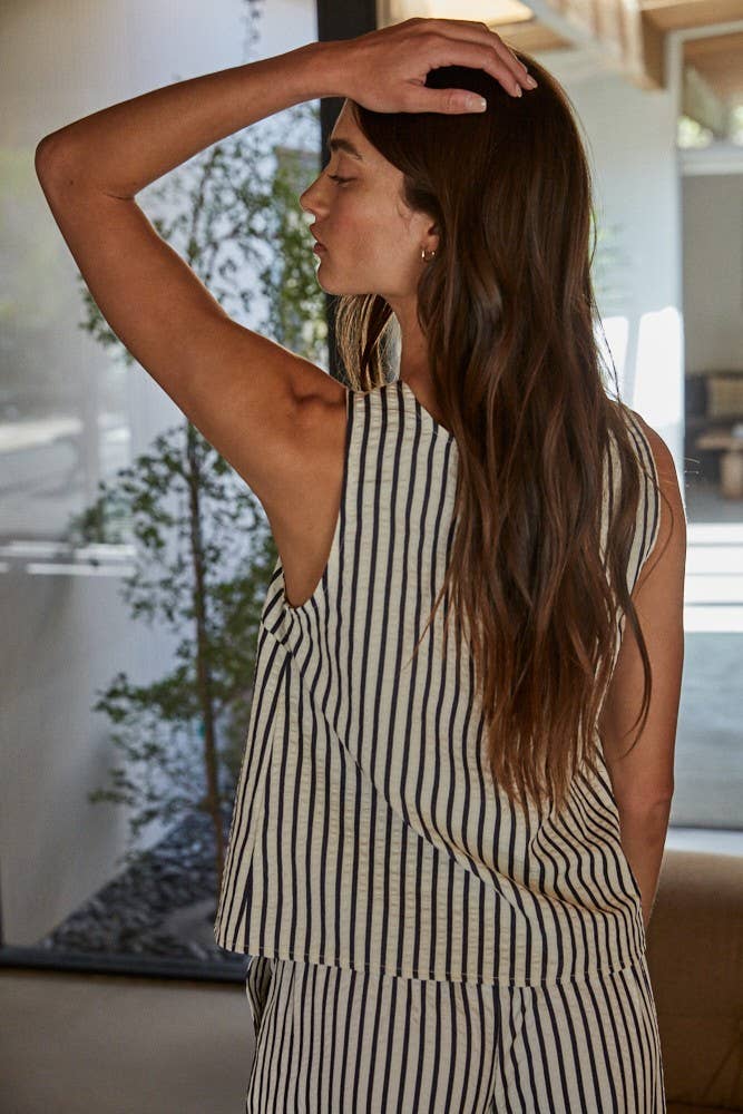 Maureen Tie Front Sleeveless Top