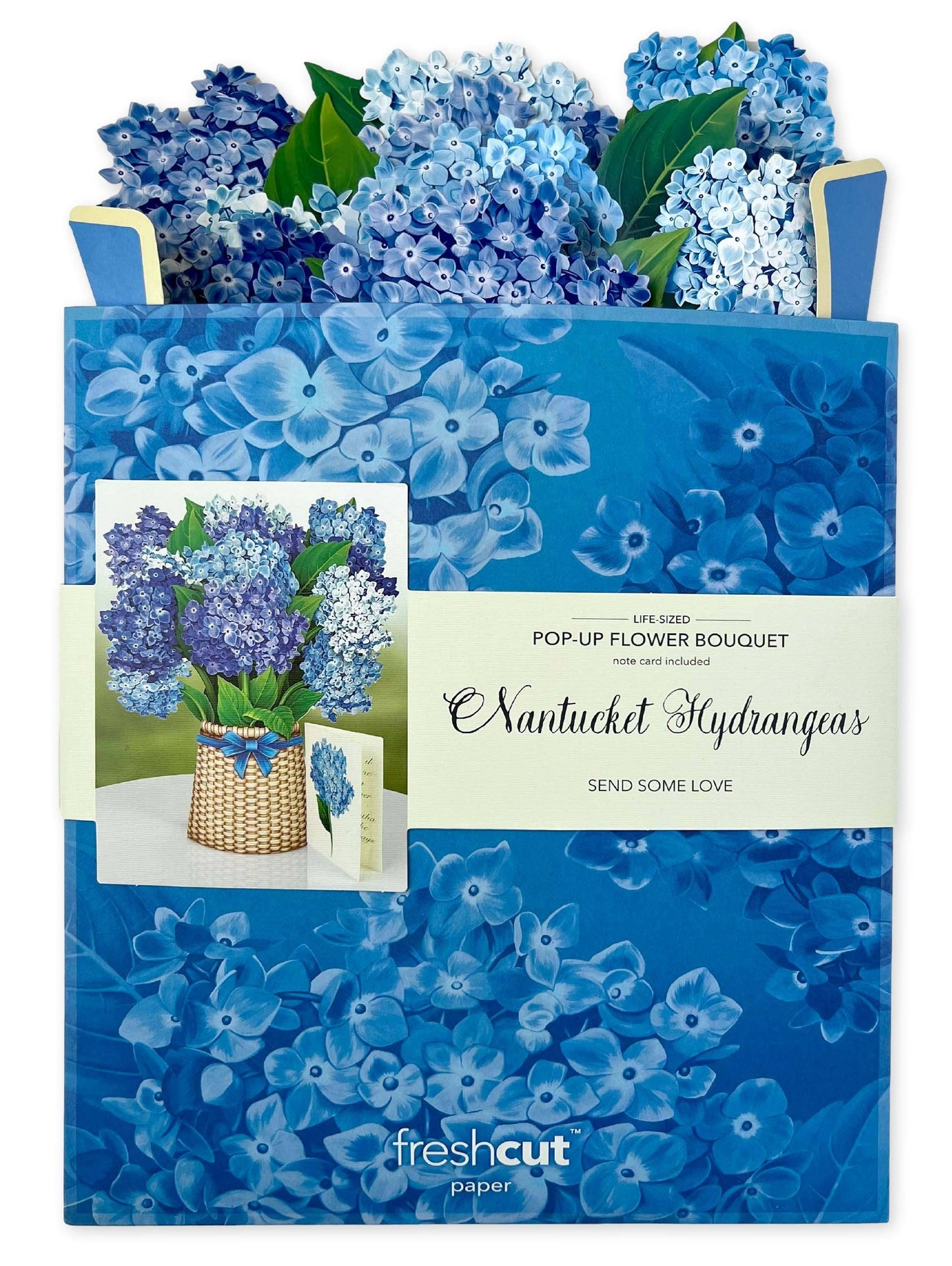 Nantucket Hydrangeas Fresh Cut Paper Greeting Cards