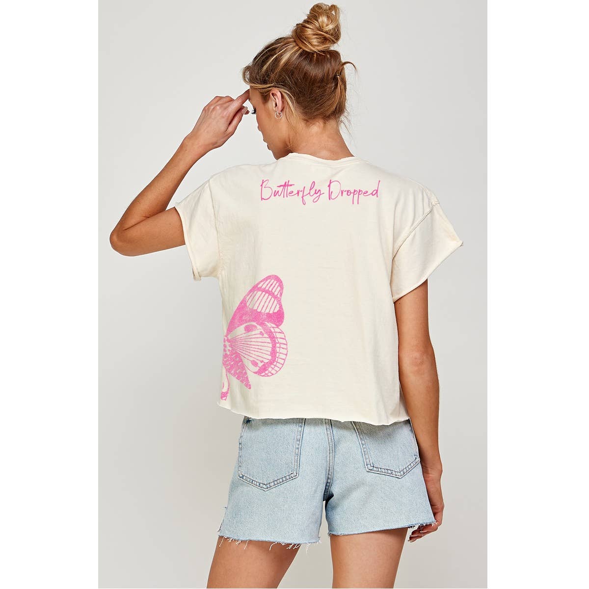 Butterfly Dropped Vintage Graphic Tee