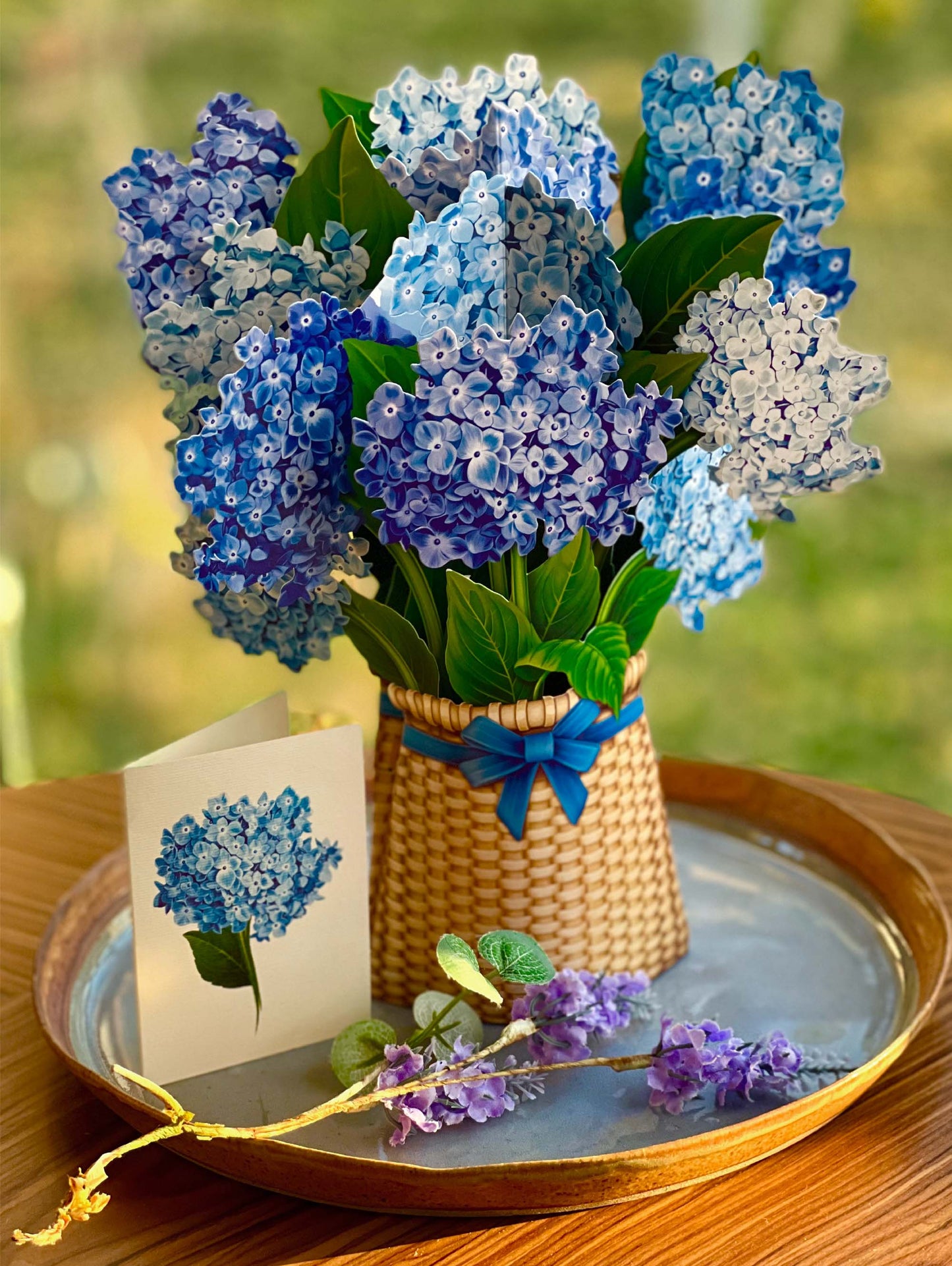 Nantucket Hydrangeas Fresh Cut Paper Greeting Cards