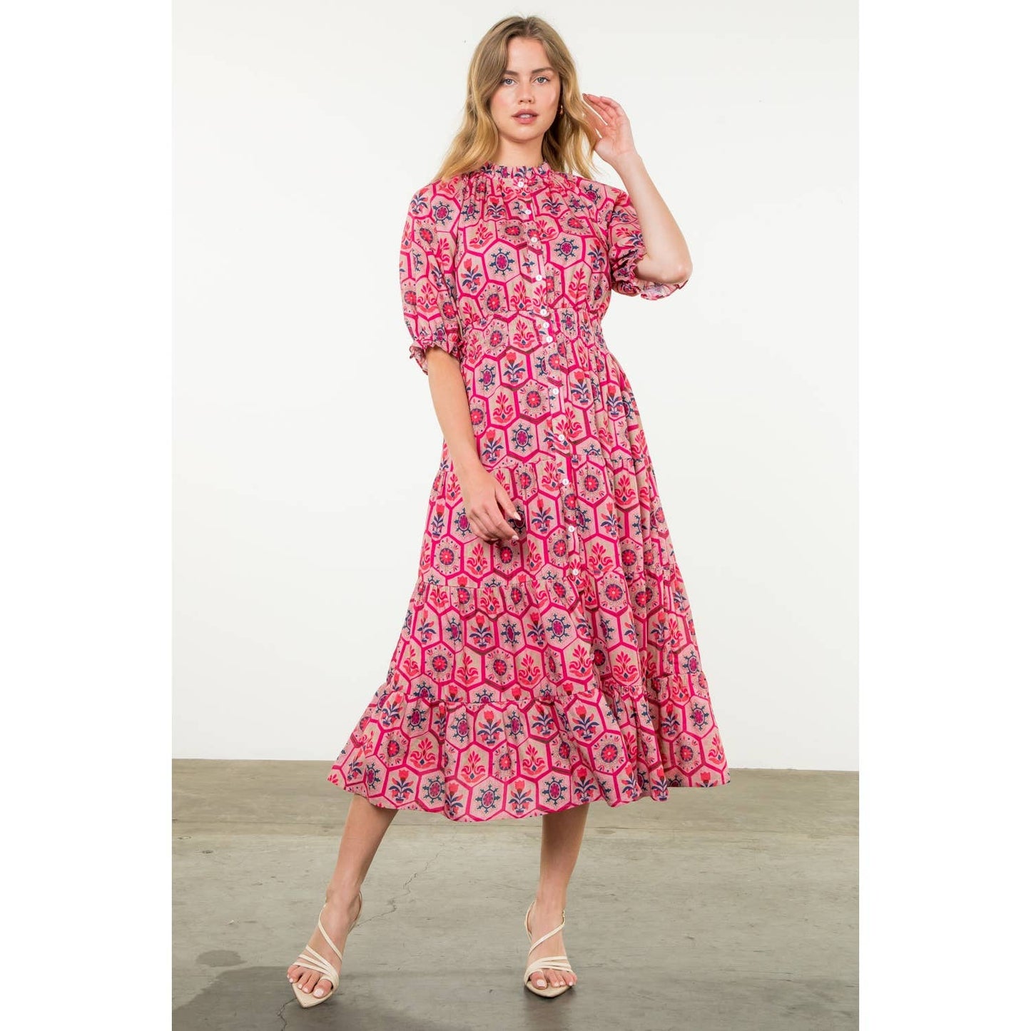 Emily Tiered Midi Dress