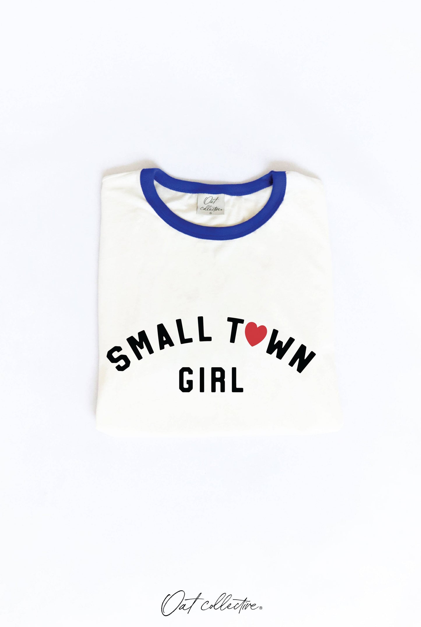 SMALL TOWN GIRL Ringer Graphic Top