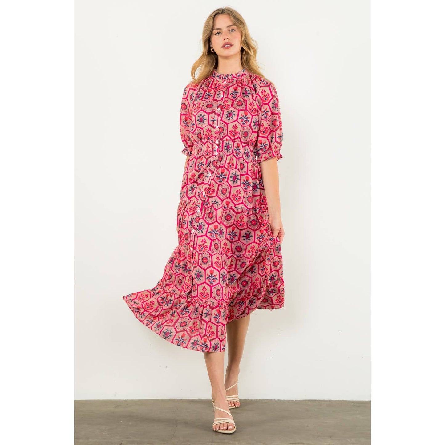 Emily Tiered Midi Dress