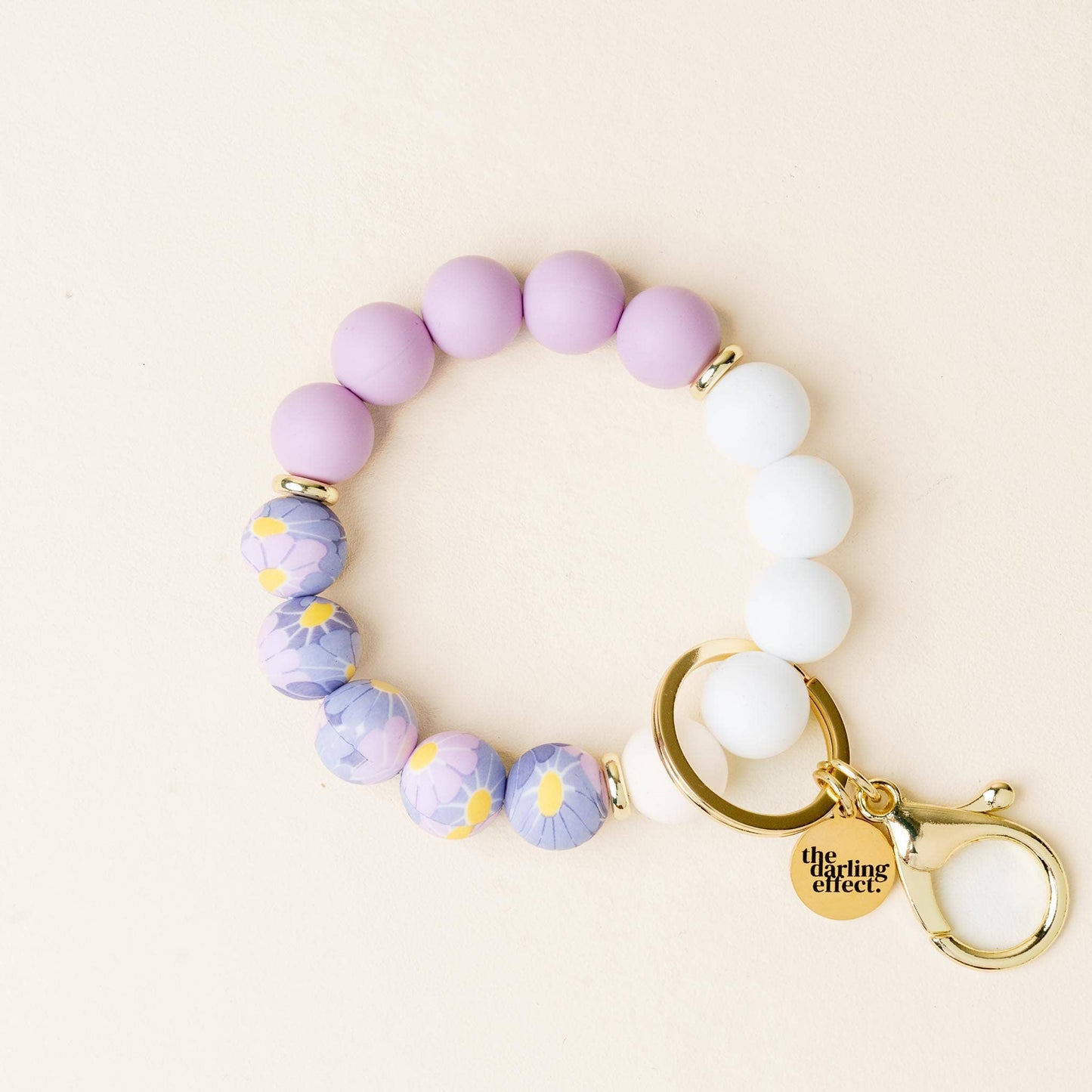 Hands-Free Keychain Wristlet-Lilac Bloom