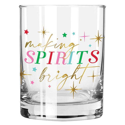 Making Spirits Bright Double Old Fashioned Cocktail Glasses