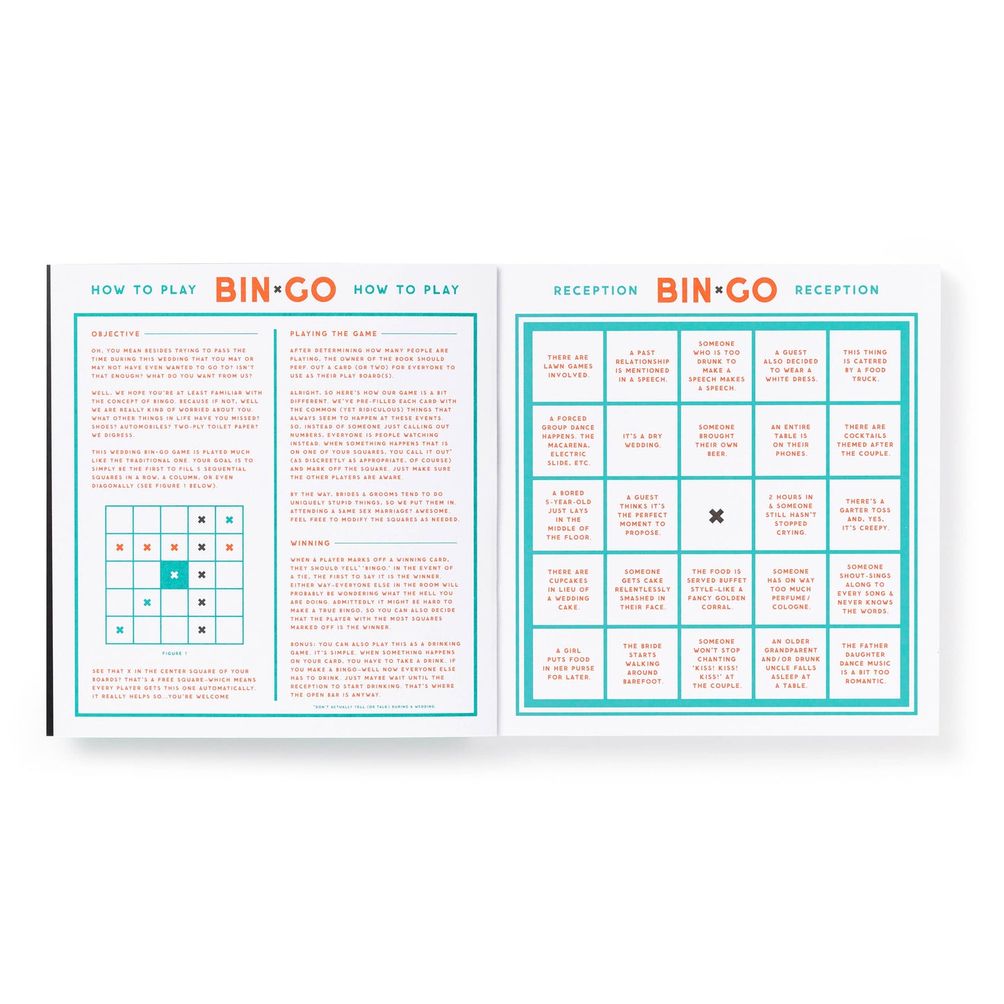 Bin-go Endure A Wedding Bingo Book