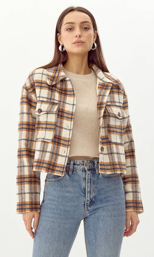 Greylin Roula Plaid Short Shacket