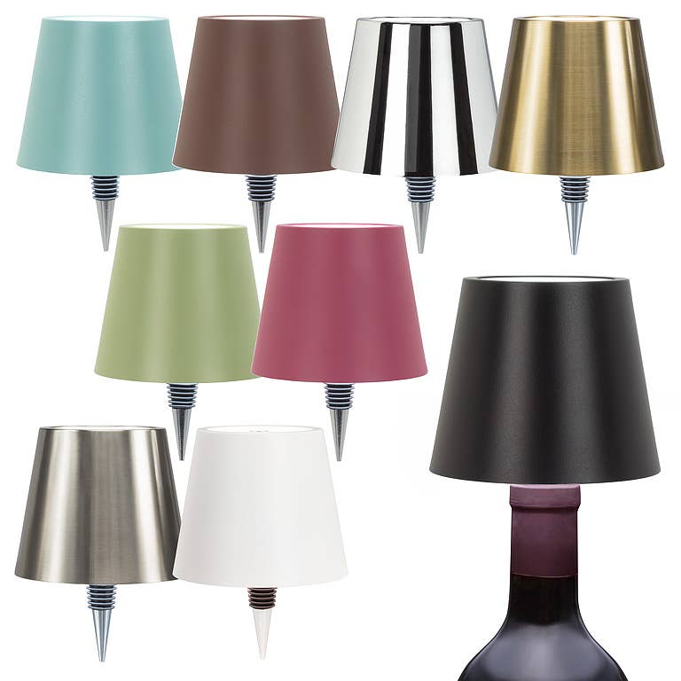 Classic Shade LED Bottle Stopper Light-5"H