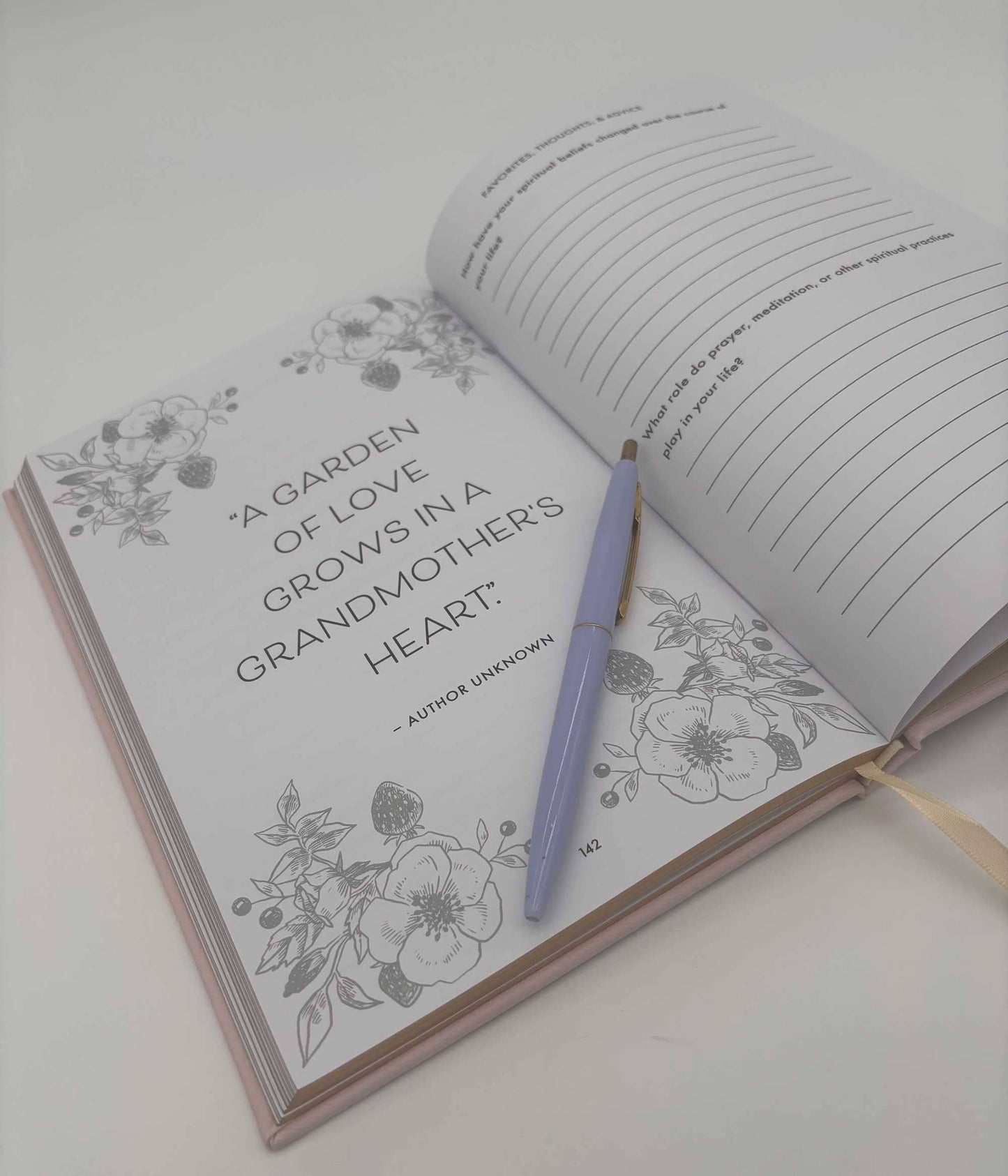 Grandmother, I Want to Hear Your Story Heirloom (Light Rose Color Version)