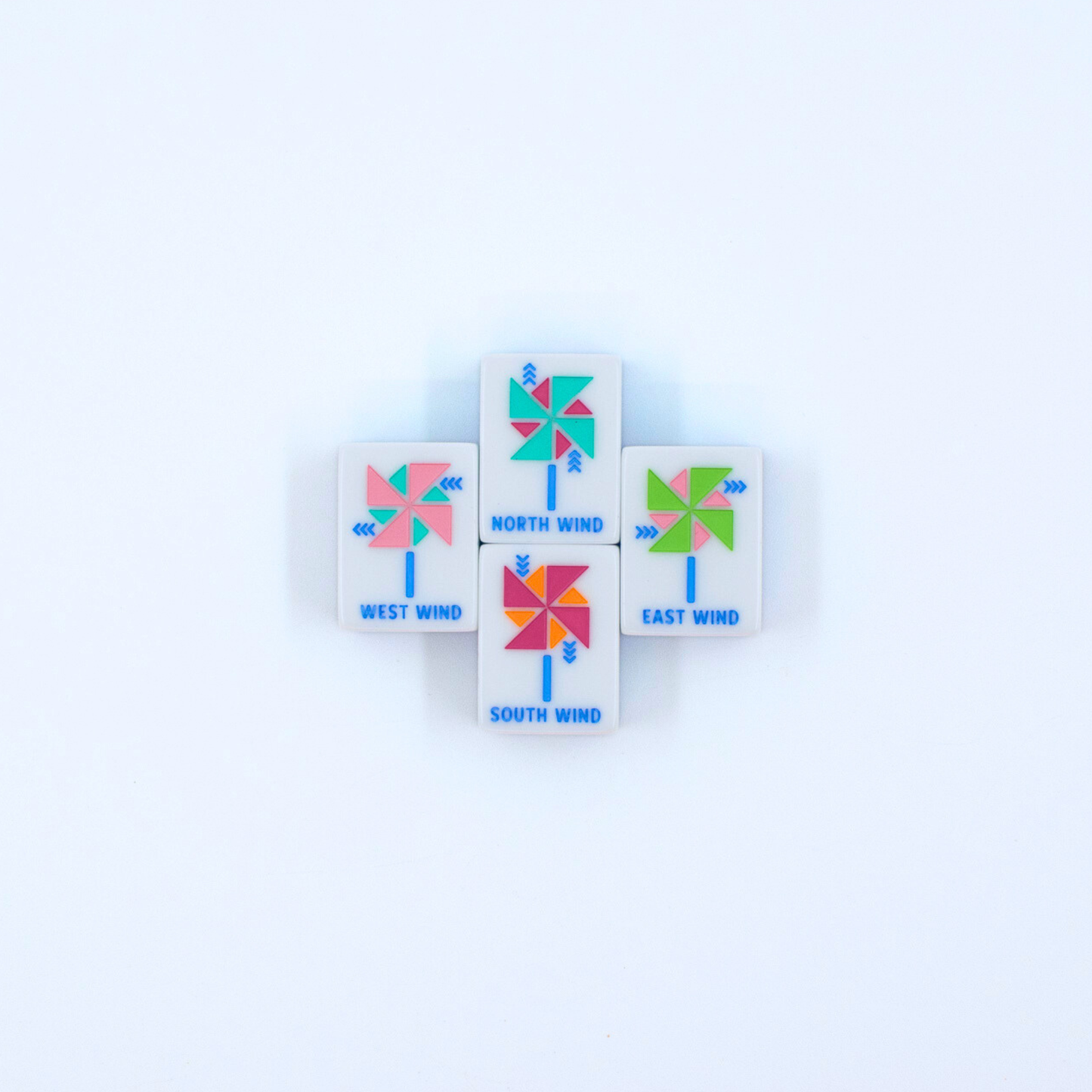 Crystal Prism Pink | Mahjong with Bold Angles and Vibrant Vibes | 1.25" x 0.9" x 0.7"
