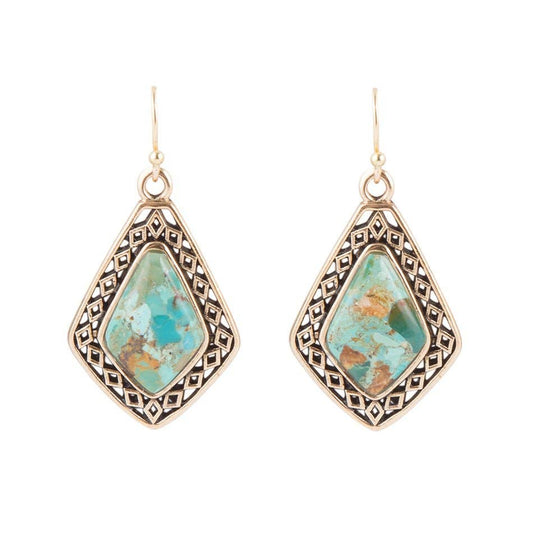 Native Vibe Genuine Turquoise Arrow Earrings