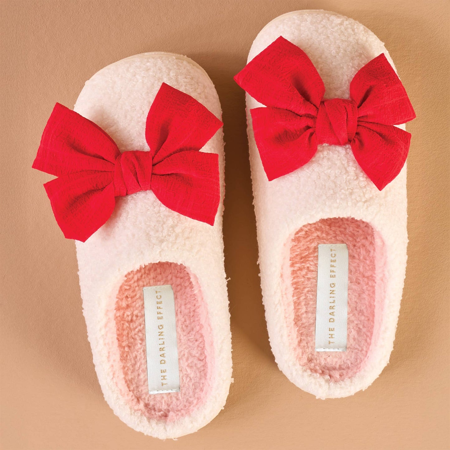 Fuzzy Slippers Pre-Pack-Betty Bow Red