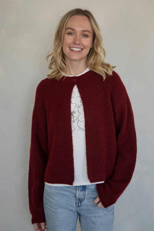 Poppy One Button Cardigan