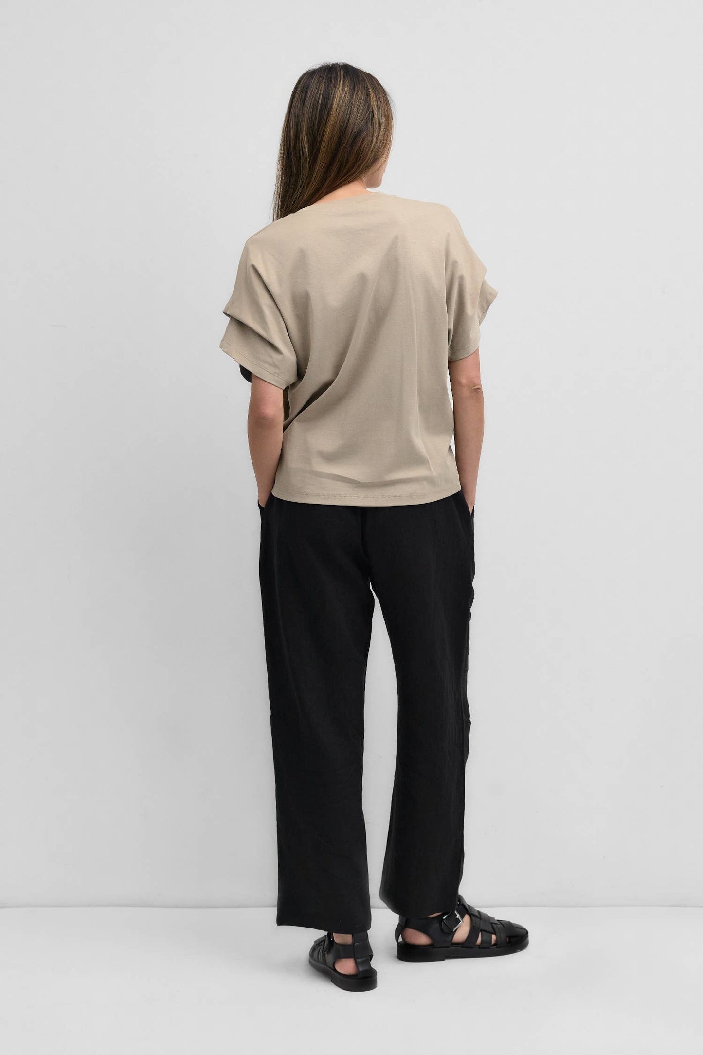 The Ida Top | Tuck Sleeve T-Shirt