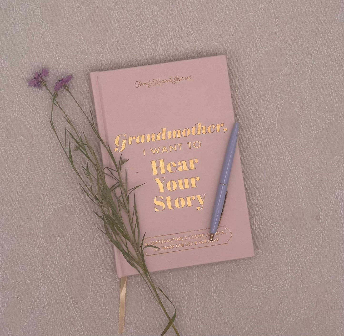 Grandmother, I Want to Hear Your Story Heirloom (Light Rose Color Version)