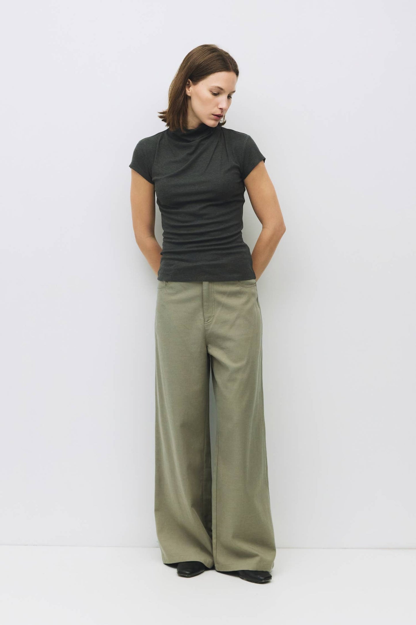 The Marissa Top | Cap Sleeve Mock Cowl Neck Top