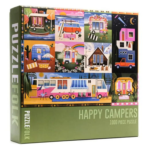 Happy Campers 1,000 Piece Caming Puzzle