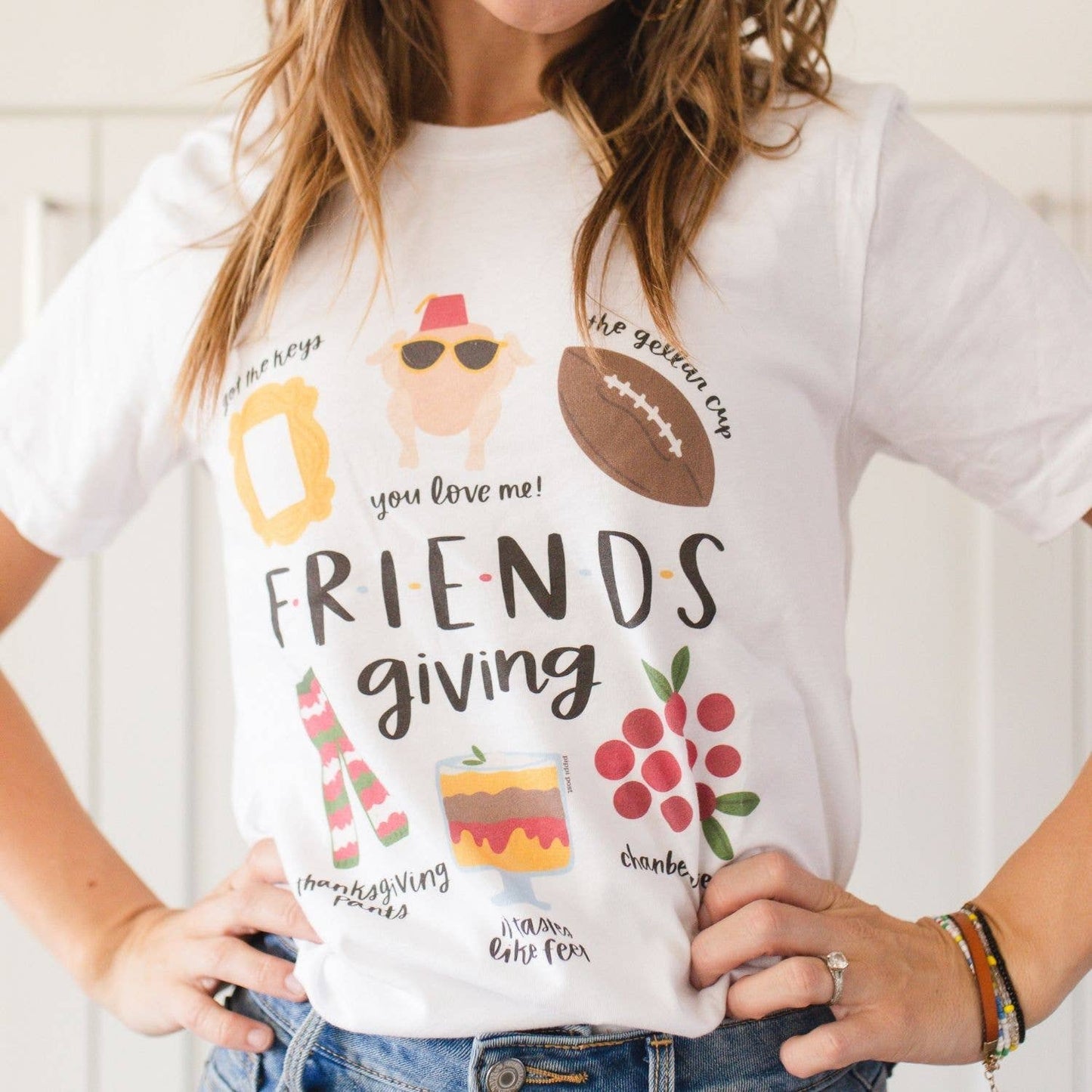 Friendsgiving - Pippi Tee - White