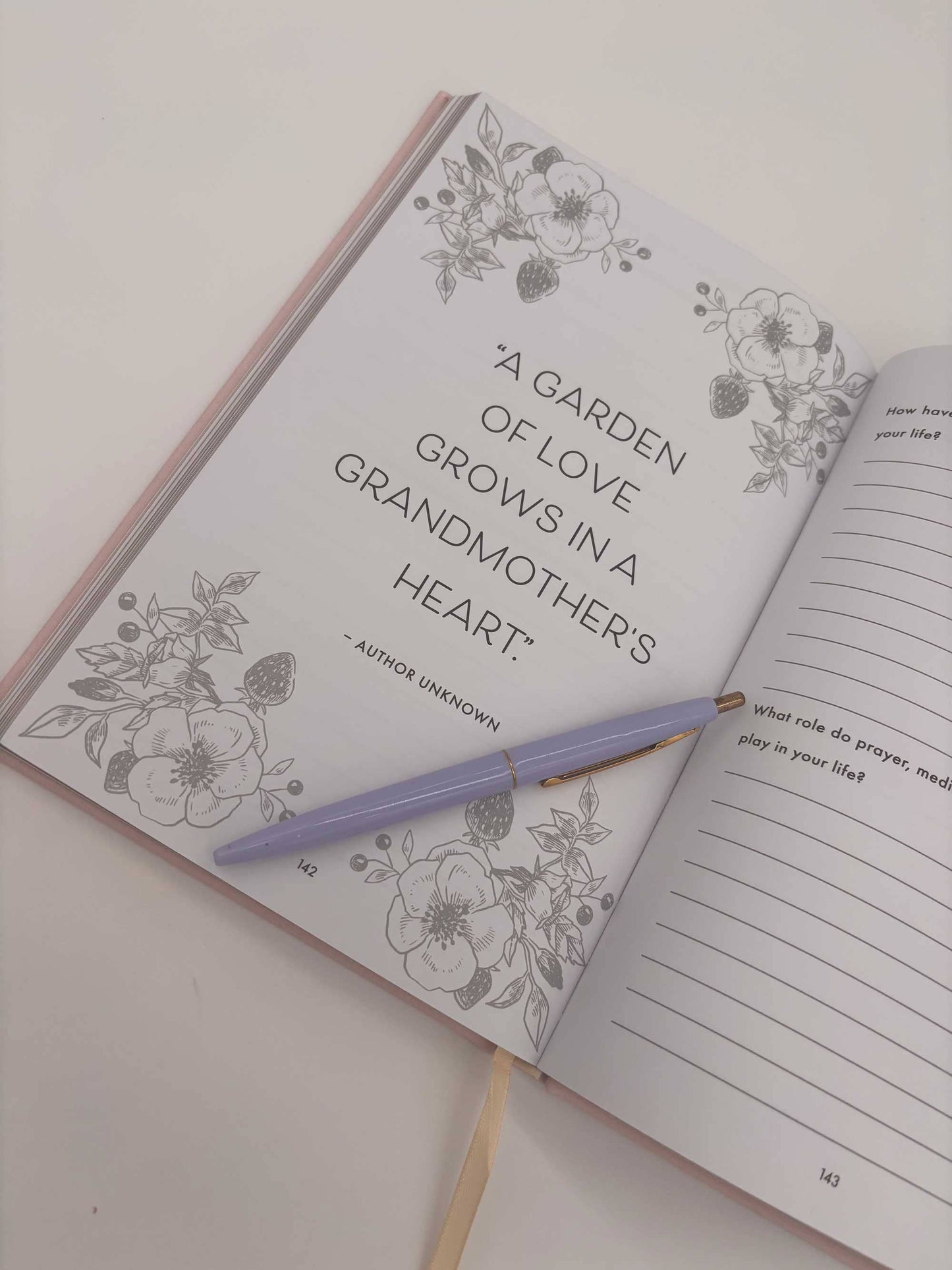 Grandmother, I Want to Hear Your Story Heirloom (Light Rose Color Version)