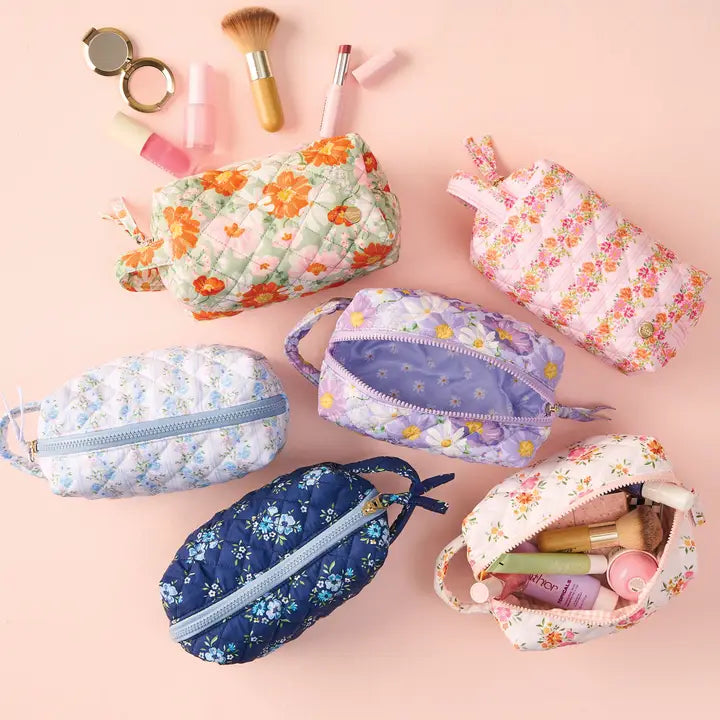 Essentials Quilted Cosmetic Bags