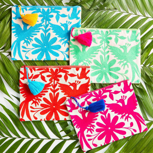 Flora & Fauna Embroidered Multipurpose Pouch