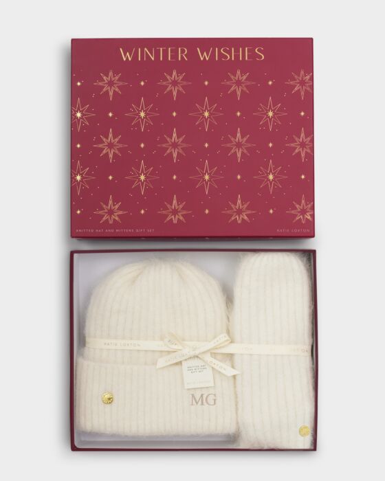 Winter Wishes Hat and Mitten Set
