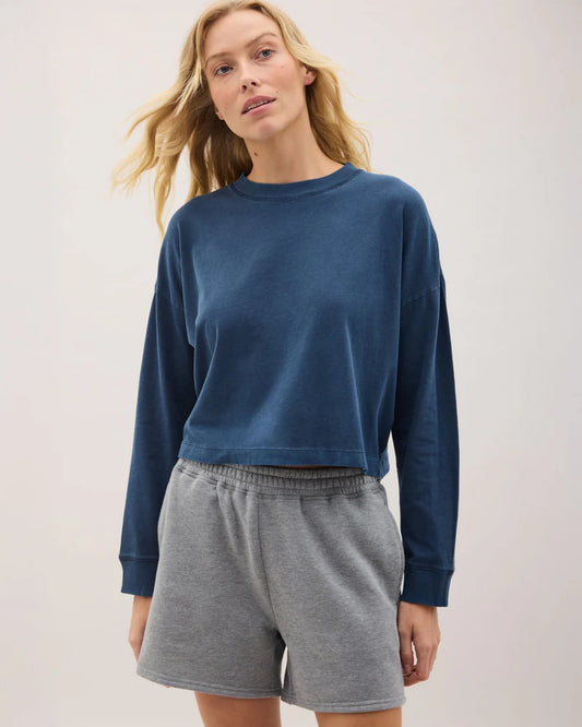 Richer Poorer Relaxed Crop Long Sleeve Tee