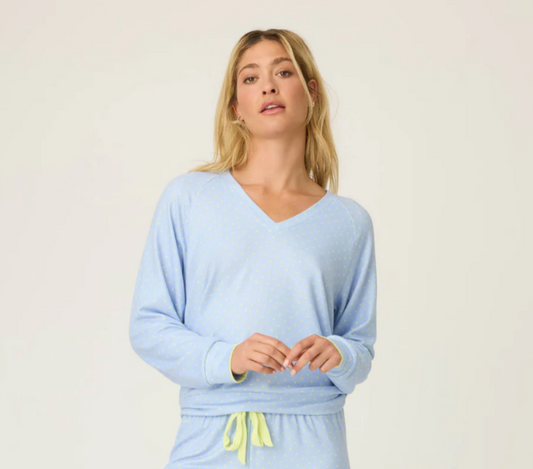 PJ Salvage Beautiful Life Polka Dot Top