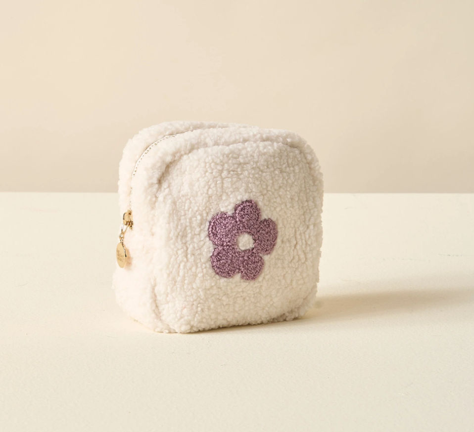 Teddy Pouch Square Flower