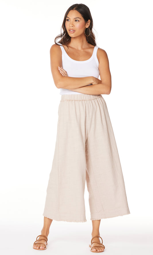 Raw Edged Cropped Pant