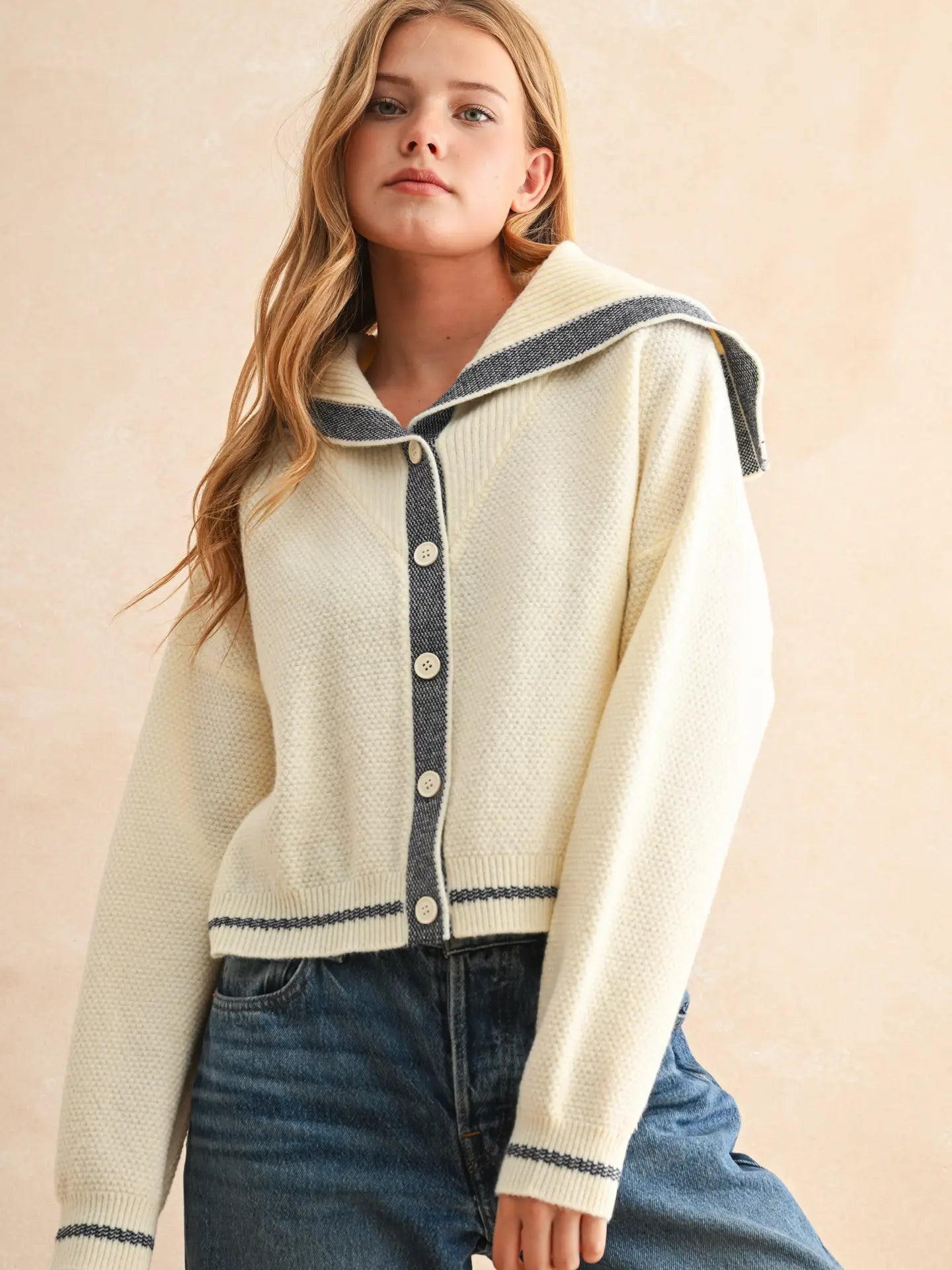 Estee Sailor Style Cardigan